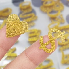 648 PCS Gold Sticker Letters,SelfAdhesive Glitter Number Stickers for Graduat…