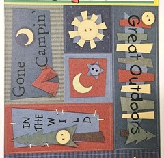 Pebbles Inc Camping Sampler Cardstock Stickers SnipIt Words Titles Quotes