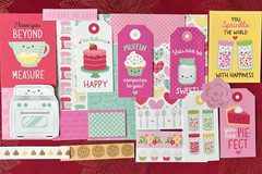 #K139- BAKE ME HAPPY MADE WITH LOVE DOODLEBUG SCRAPBOOK CARD KIT 20pcs A2 A6