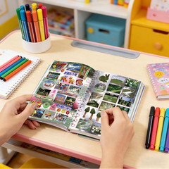 Aesthetic Scrapbook Sticker Book Set 1000 Plus Pcs Vintage Collage for