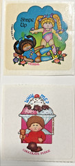 Vintage 1984 Cabbage Patch Kids Scratch n Sniff Sticker Lot of 9