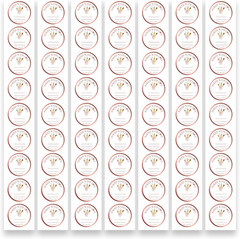 Rose Gold Baked with Love Stickers | 2″ Labels for Bakery Packaging 300 Pcs