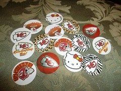 Pre Cut One Inch Bottle Kansas City Chiefs Images Free Shipping