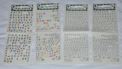 HUGE Misc Lot 47 Sheets Alphabet Letters Numbers Scrapbook Stickers Scrapbooking