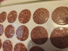 Luxury Rose Gold Polka Dot Stickers – 280 Count, 1-Inch, Multi-Use Decor