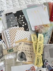 225+ pcs Lot Junk Journaling Scrapbooking Mixed Media Ephemera Destash