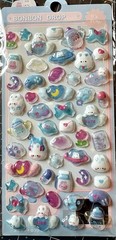 3D Puffy Sticker -3 Lot Kawaii Decorative Stickers for Phone Case, Notebook
