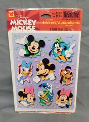 Hallmark Heartline Disney Mickey & Minnie Mouse Friends Stickers 4 Sheets Sealed
