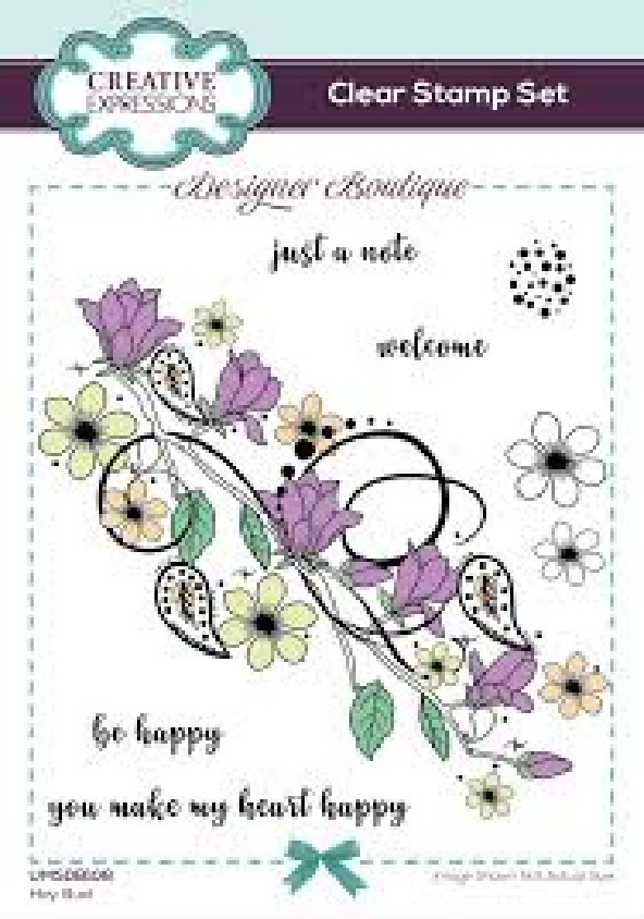 Creative Expressions – CLEAR ACRYLIC STAMP – HEY BUD