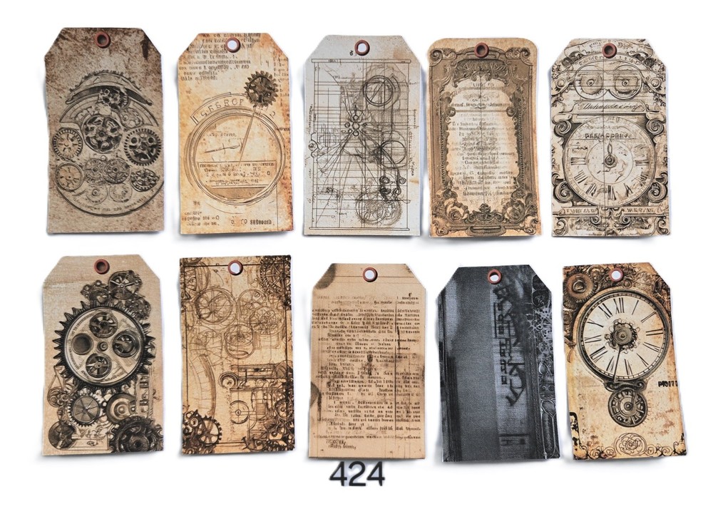 Vintage Steampunk Ephemera – Tags – 424