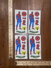 Rare Vintage Spider Man Marvel Comics Super Hero Puffy Stickers Lot Prism DC New