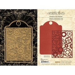 GRAPHIC 45 «METAL DIES» REGULAR TAG & GEARS SCRAPJACK’S PLACE