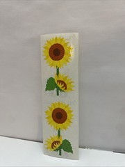 Vintage 1994 Mrs. Grossman’s Stickers SUNFLOWERS -1 Sheet NEW
