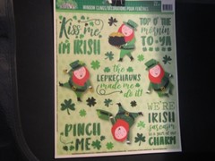 St Paticks Day GeL Calings Stickers Shamrocks Leprechauns Kiss Me I»m Irish