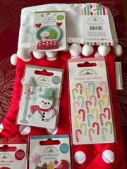 CHRISTMAS DOODLEBUG STOCKING DOODLE-POPS + CANDY CANE SHAPE SPRINKLES