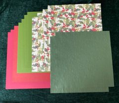 Mixed Lot CHRISTMAS Scrapbook Paper 12×12, 4 bright green are 8.5×11, 20 Sheets