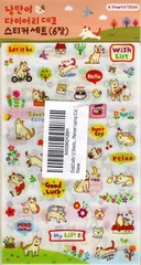 4 packages of TINY CAT STICKERS New Factory Sealed 24 sheets