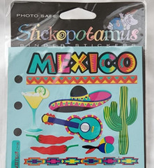 NEVER OPENED- 20yrs OLD! Stickopotamus Travel Sticker Scrapbooking – «Mexico»