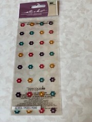 STICKO EK SUCCESS EPOXY STICKERS BRIGHT FLOWERS FLORAL MULTI-COLORED 32PCS #2