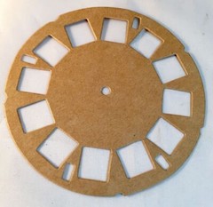 Tim Holtz Die Cuts * Picture Wheels * Set of 12 * White, Kraft or Chipboard