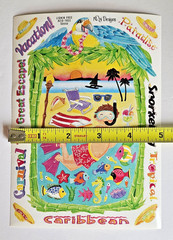 NRN Designs CARIBBEAN VACATION Timeless Treasures Sticker Frames Build-a-Scene