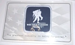 Wounded Warrior mixed lot patches challenge coins stickers