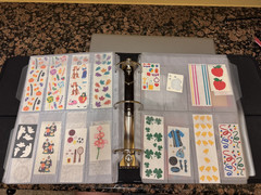 Creative Memories binder with dividers, protectors, stickers, & more!