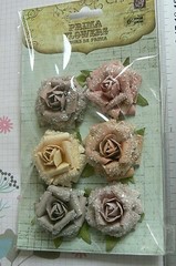 Winter Rose Marble Ice – Paper with Glitter – 6 Varied Colours 35-37mm Prima 17M