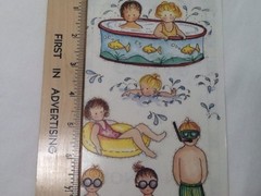 Swimming pool SCRAPBOOKING Stickers By Bo-Bunny Press