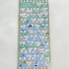 Sticker Sheets 5 Packs New Nekoni Suatelier Puffy Animal Lovers Dogs Mice Kawaii