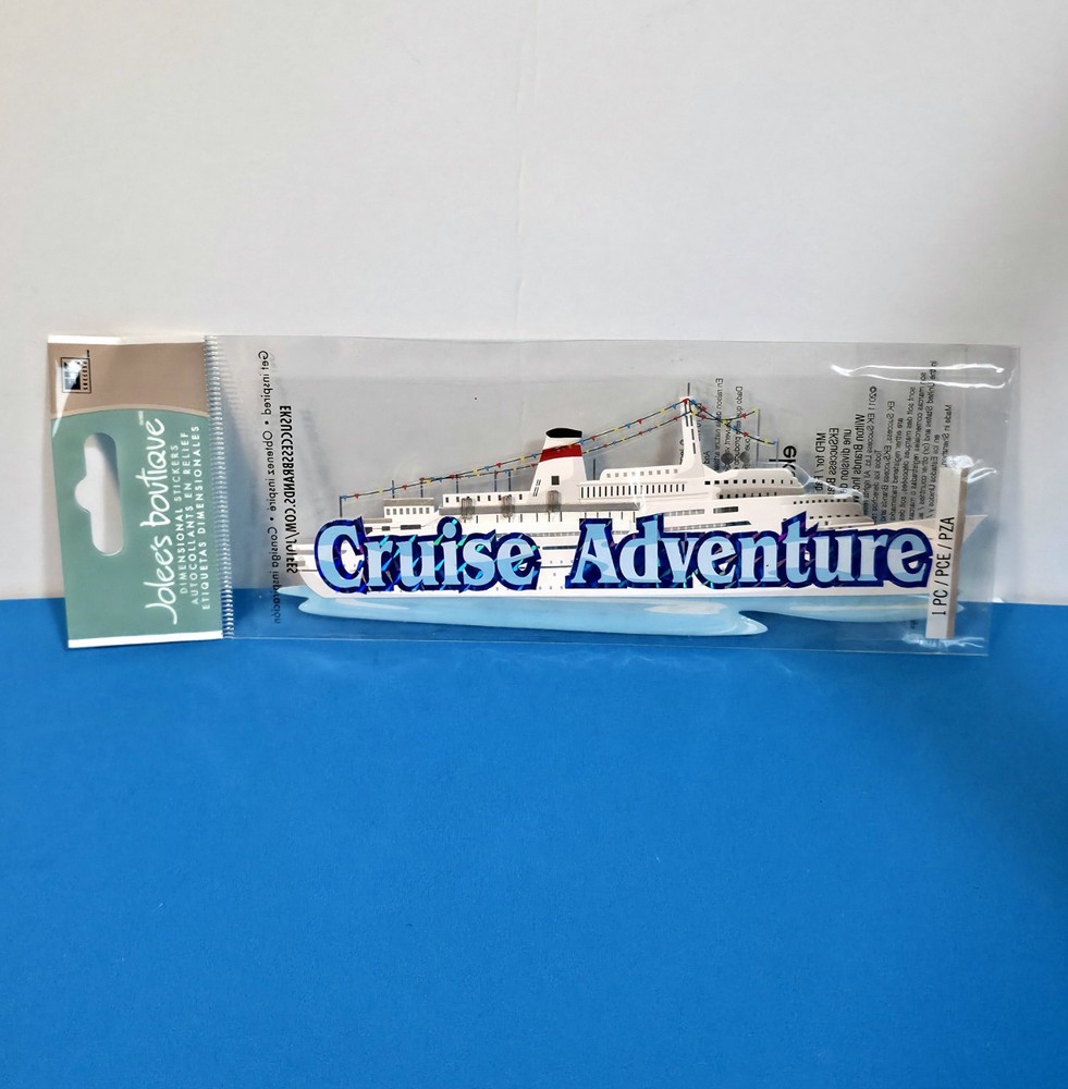 FREE SHIP Jolee CRUISE ADVENTURE Scrapbook Dimensional Stickers TRAVEL VACATION