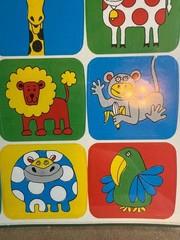 Vintage Drawing Board Quick-Stick Seals Animal Stickers Sealed 4 Sheets Elephant