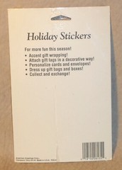 Vintage 1980s American Greetings Christmas Antique Toys Stickers 4 sheets SEALED