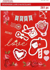 Valentine’s Day Love Hearts Flowers Cupid Alphabet Recollections Sticker Book