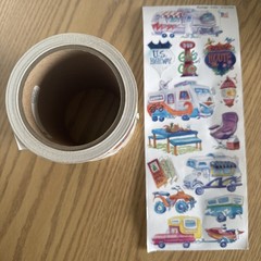 Vintage Travel RV Sticker ROLL Stickers, RV, Picnic, Travel, Scenic Route Camper