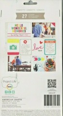 Project Life SNAPSHOTS Chipboard STICKERS~112 pcs~380862~Fast Ship! Nice!