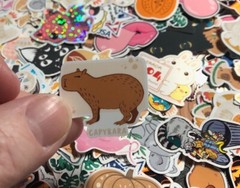 50 mini mystery bundle of stickers, tiny stickers, phone case, laptop, ephemera