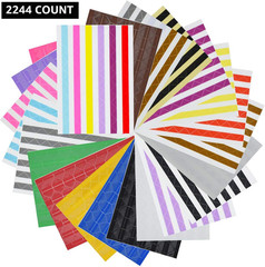 2244 Count (22 Colors Assorted) Photo Mounting Corner Stickers Self Adhesive for