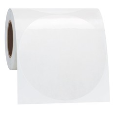 Hybsk Clear Seal Sticker Labels 4 inch Round Circle Wafer