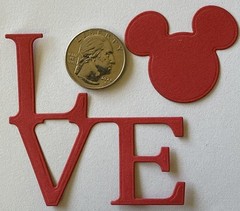 MICKEY LOVE Die-Cut Set (6pc)Disney•Cartoon•Head •Character•Mouse•Card Making•