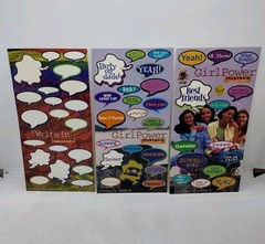 Caption Stickers Photo Fun Girl Power Crafts Stickers 3 Sheets