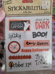 Vintage Halloween Scrapbook Sticker Multi-Brand Theme Pack Lot of 7