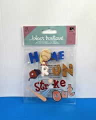 FREE SHIP Jolee’s HOME RUN Scrapbook Dimensional Stickers SCHOOL SPORTS BASEBALL