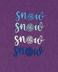 SNOW # 2 winter die cuts scrapbook cards