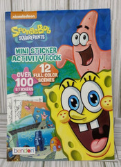 SpongeBob Squarepants Mini Sticker Activity Book 100+ Stickers Colorful Scenes