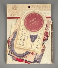 NEW Anna Griffin Fleur Rouge Collection Lot 3D Stickers + Titles, Tags & Quotes