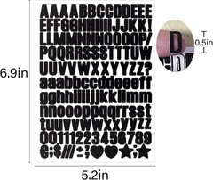 1550 Self-Adhesive Vinyl Letter Stickers – Ideal for Indoor and Outdoor Use