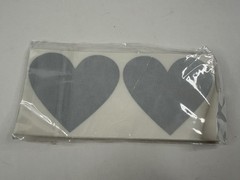 50pcs Scratch Off label Sticker 2.75″x3.15″ Gold Color Love Heart Shape