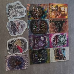 Holographic Multicolor Lot 12 Stickers Sleepy G Gonzales Graphics Aztlan