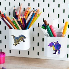 100PCS Colorful Waterproof Dinosaur Stickers – Perfect Party Supplies & Rewards